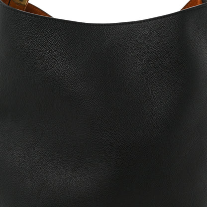 Louis Vuitton Grained Calfskin Low Key Hobo MM Black 4 of 9