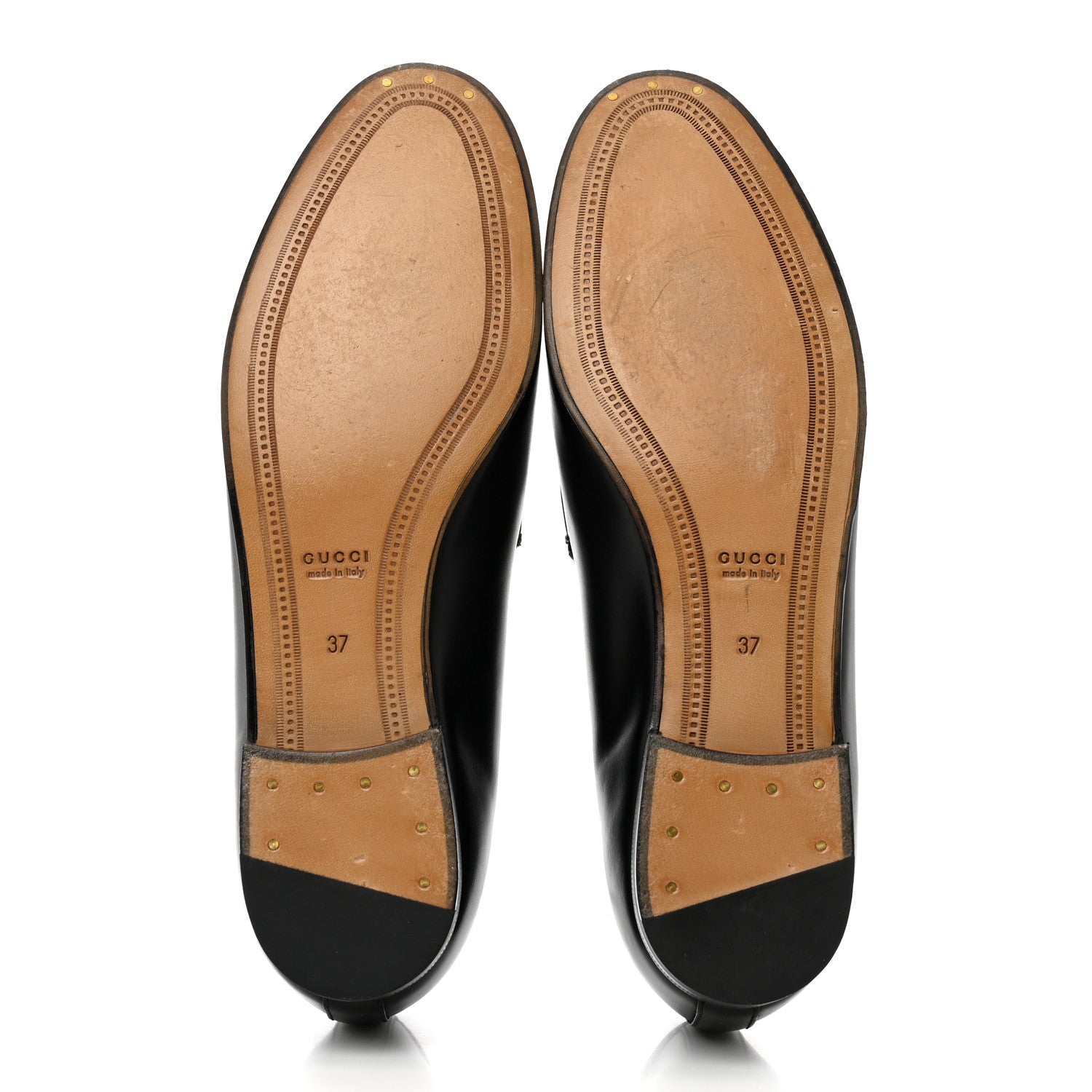 Gucci Calfskin Womens Jordaan Loafers 37 Black 5 of 8