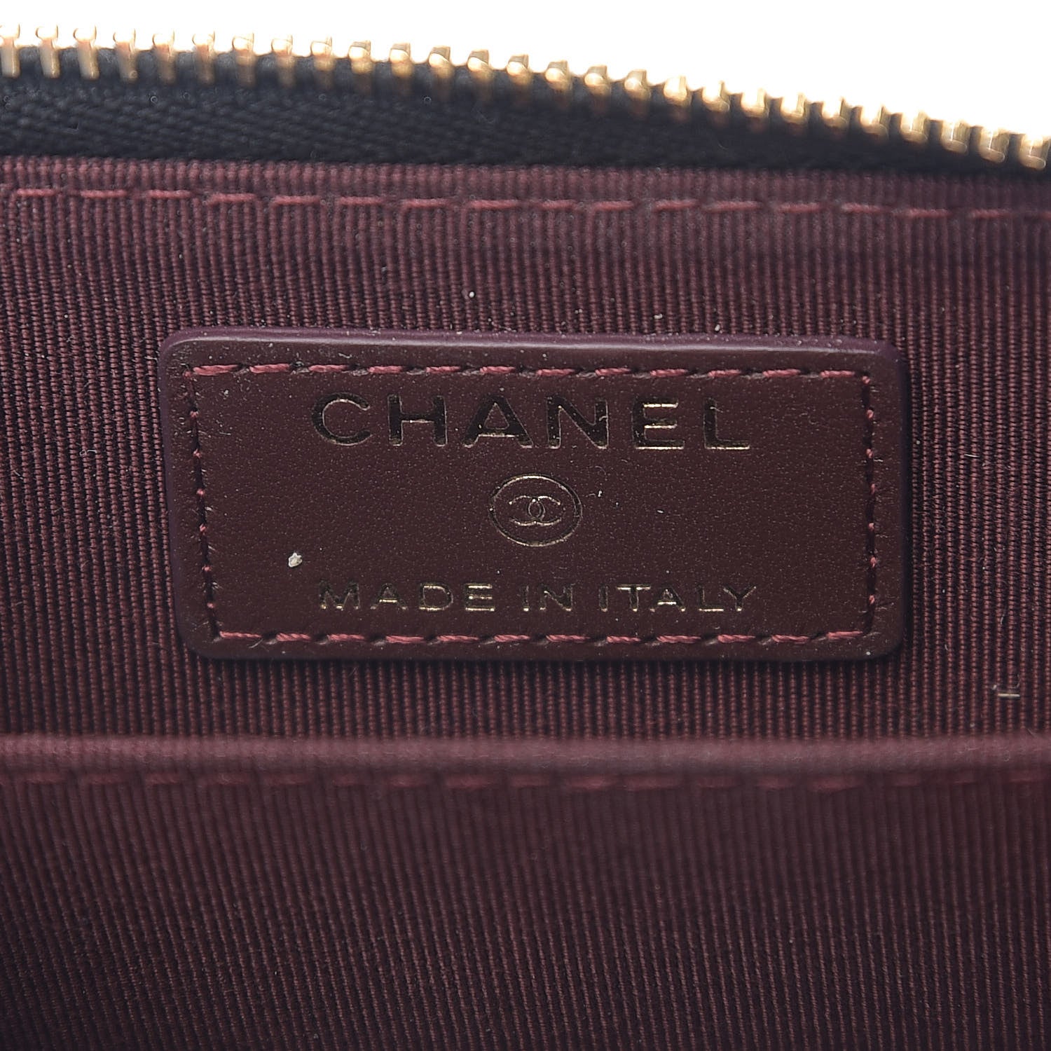 Chanel Lambskin Quilted Zip Card Holder Black 5 of 7