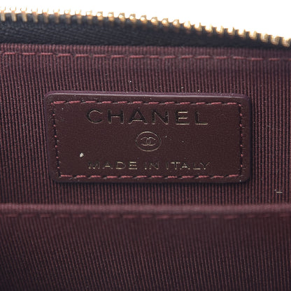 Chanel Lambskin Quilted Zip Card Holder Black 5 of 7