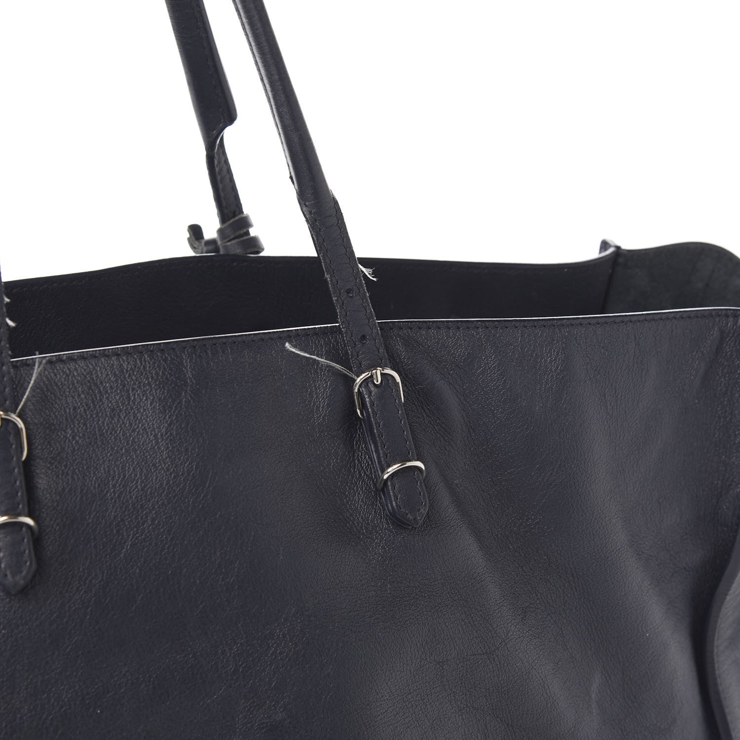 Balenciaga Veau Papier A4 Zip Around Tote Bleu Nuit 10 of 12