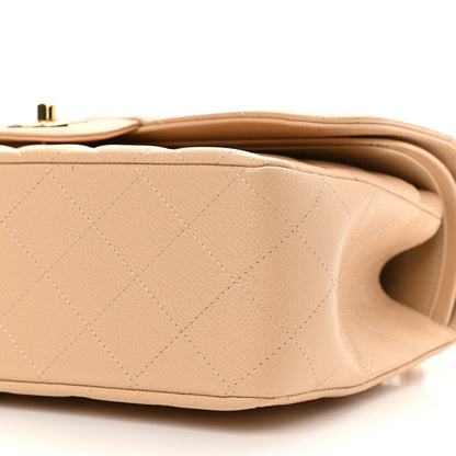 Chanel Caviar Quilted Jumbo Double Flap Beige 9 of 10