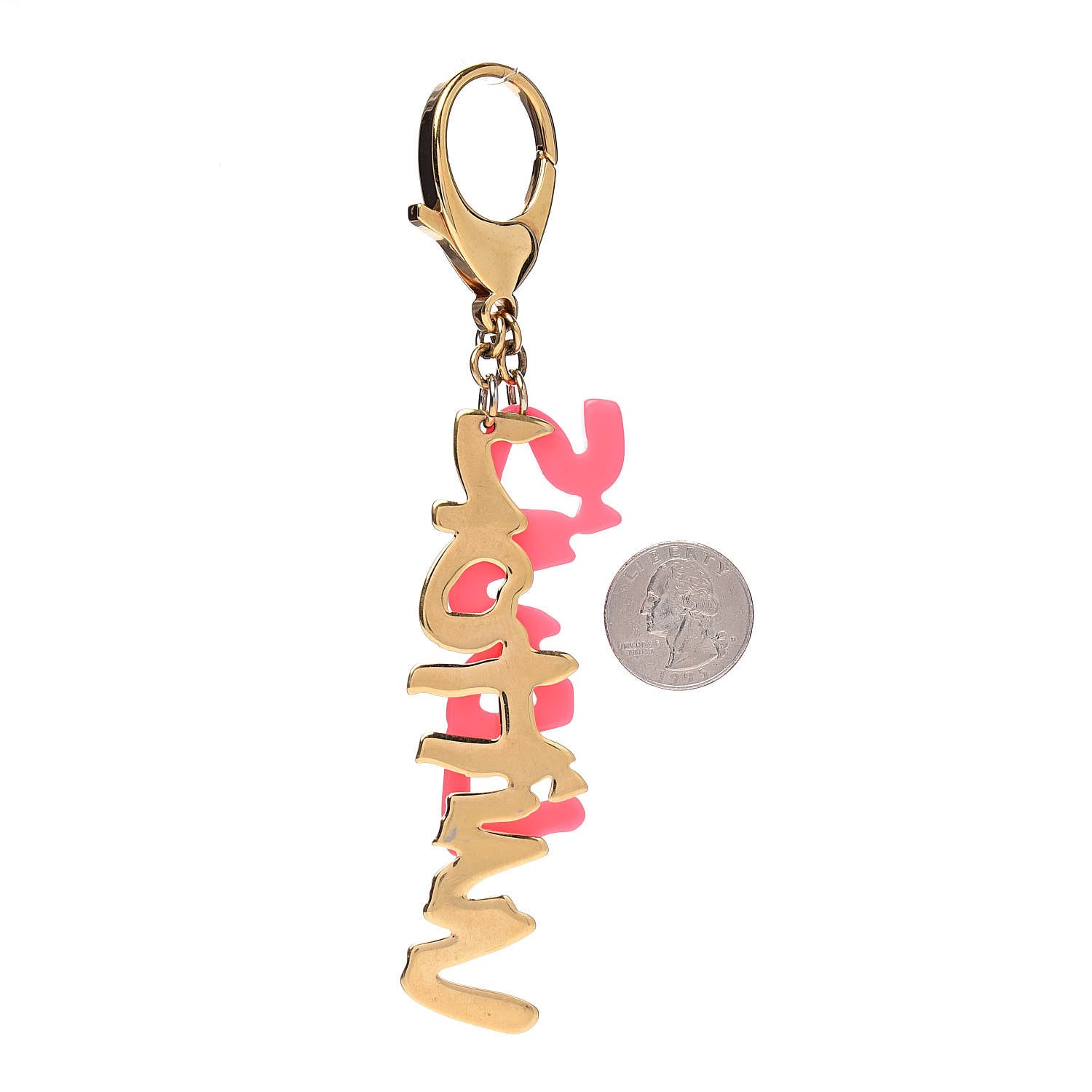 Louis Vuitton Graffiti Bag Charm Pink 2 of 4