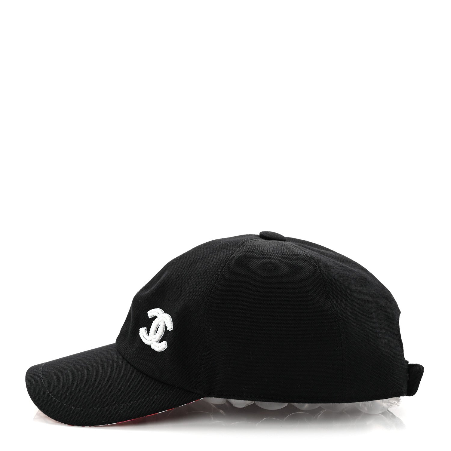 Chanel Cotton Beaded CC Cap Hat Black 4 of 8
