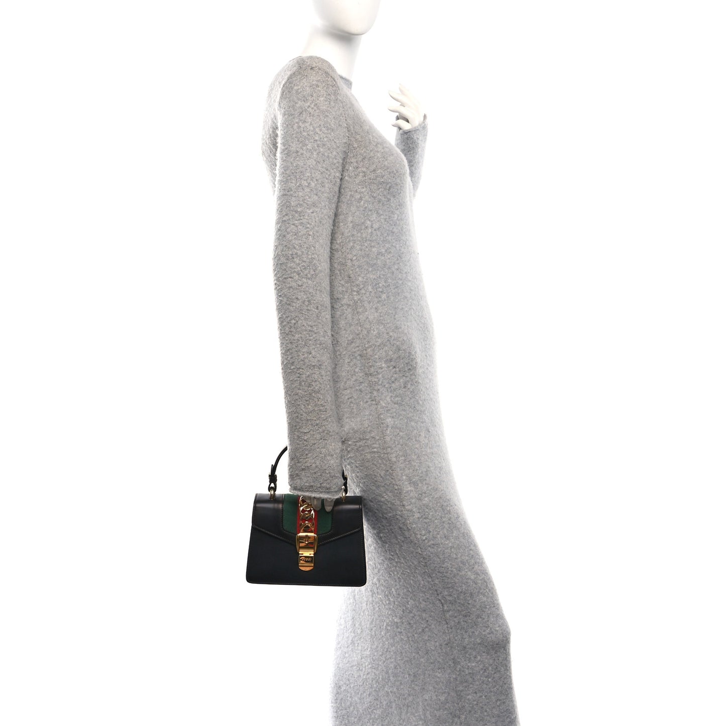 Calfskin Small Sylvie Shoulder Bag Brown