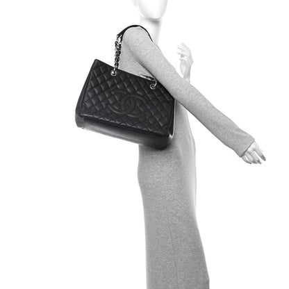 Chanel Caviar Quilted Grand Shopping Tote GST Black 2 of 10