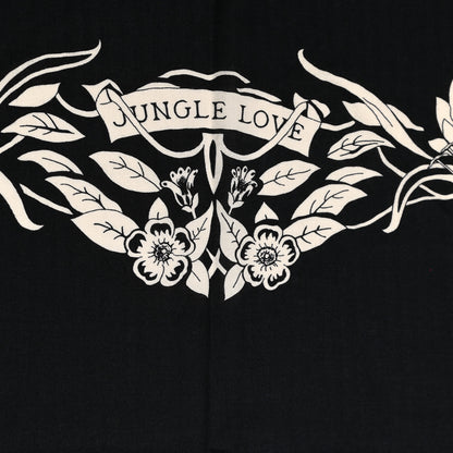 Hermes Cashmere Silk Jungle Love Tattoo Shawl 140 Bleu Black White 6 of 9