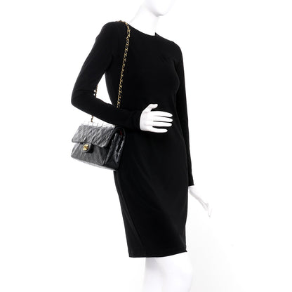 Chanel Lambskin Quilted Medium Double Flap Black 2 of 11