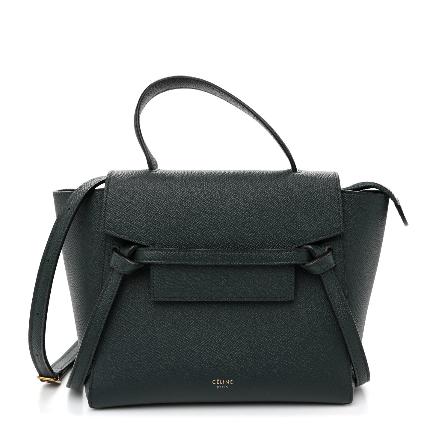 Grained Calfskin Nano Belt Bag Abyss Blue