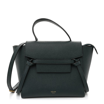 Celine Grained Calfskin Nano Belt Bag Abyss Blue 1 of 9