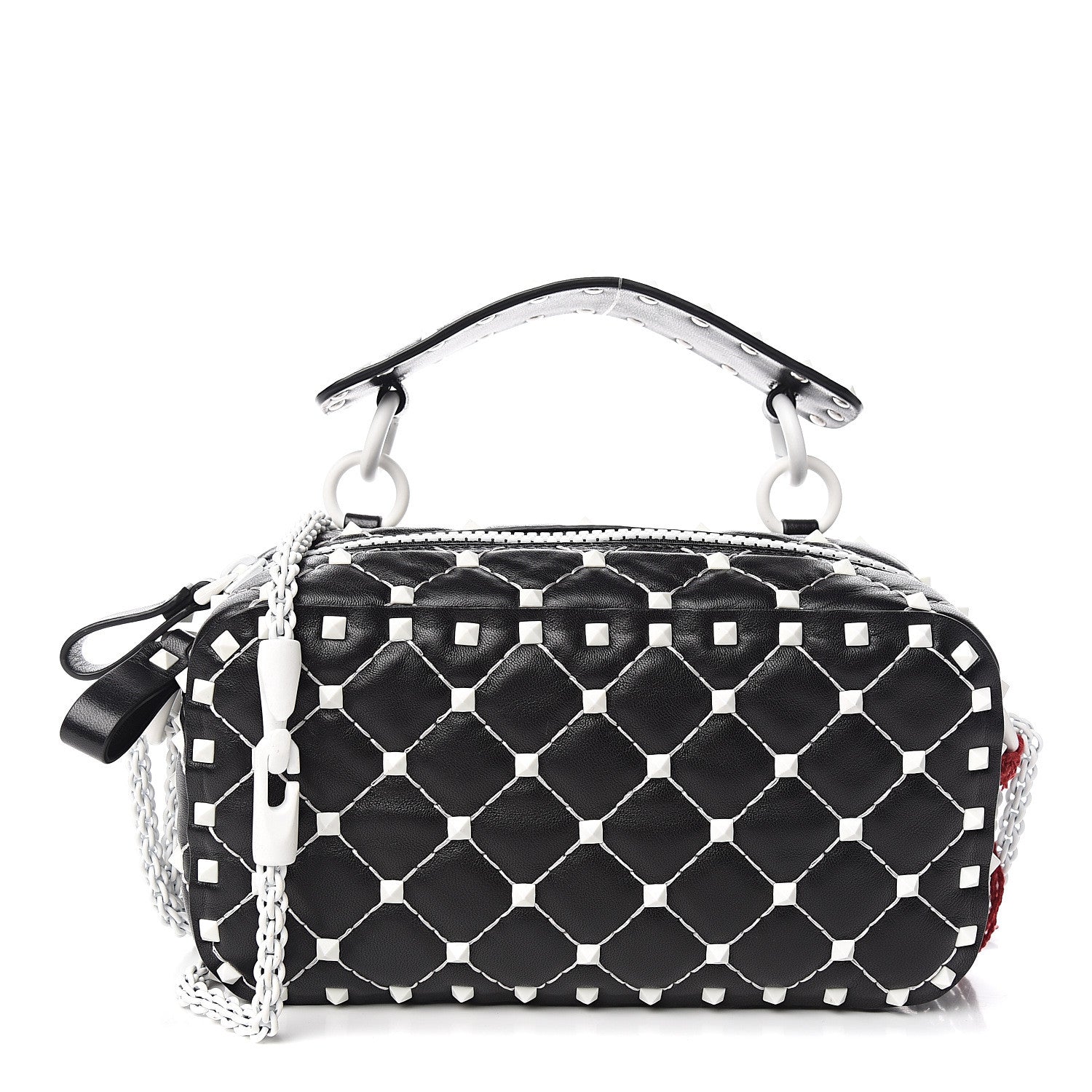 Valentino Garavani Lambskin Free Rockstud Spike Camera Bag Black 1 of 8