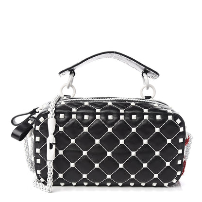 Valentino Garavani Lambskin Free Rockstud Spike Camera Bag Black 1 of 8
