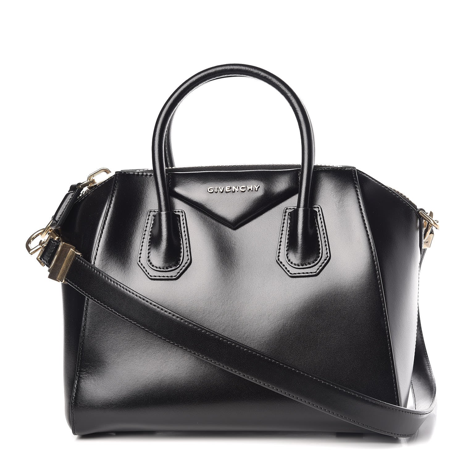 Givenchy Shiny Lord Calfskin Small Antigona Black 1 of 10