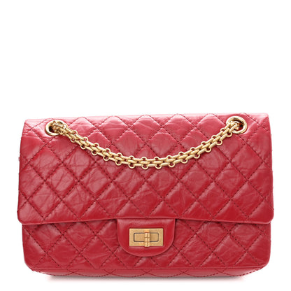 Chanel Aged Calfskin Quilted 2.55 Reissue 225 Flap Red 1 of 9