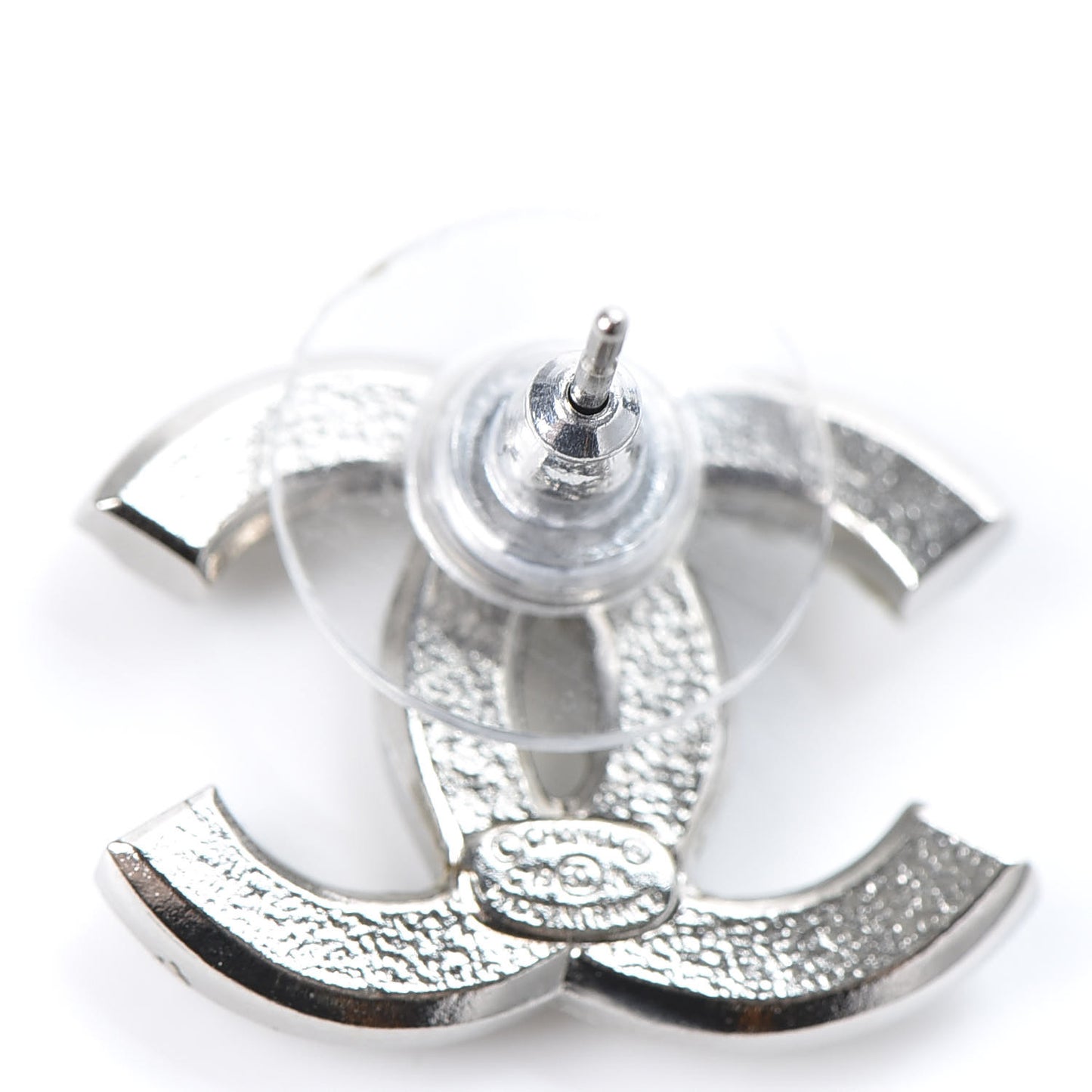 Pearl Crystal CC Snow Palace Earrings Silver
