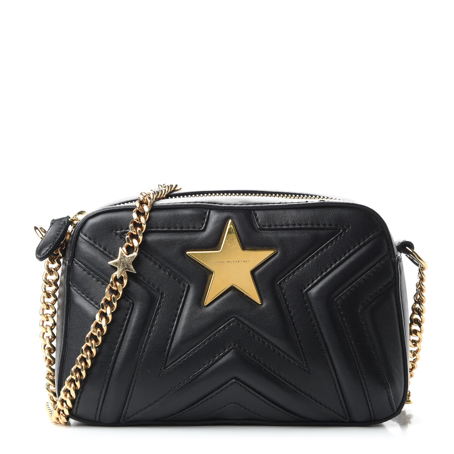 Stella McCartney Eco Alter Nappa Star Patch Shoulder Bag Black 1 of 9