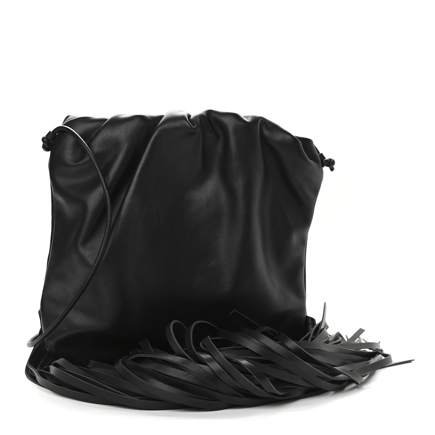 Nappa The Fringe Pouch Shoulder Bag Black