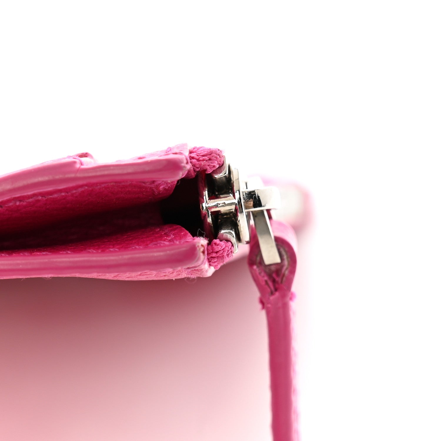 Balenciaga Grained Calfskin Large Cash Long Coin Card Holder Hot Pink 8 of 10