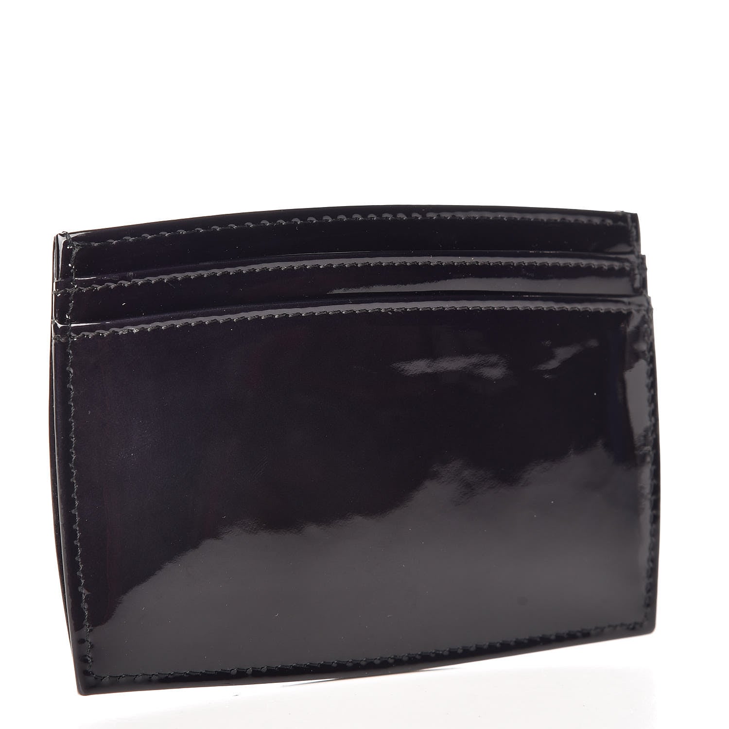 Chanel Patent CC Card Holder Black 3 of 9