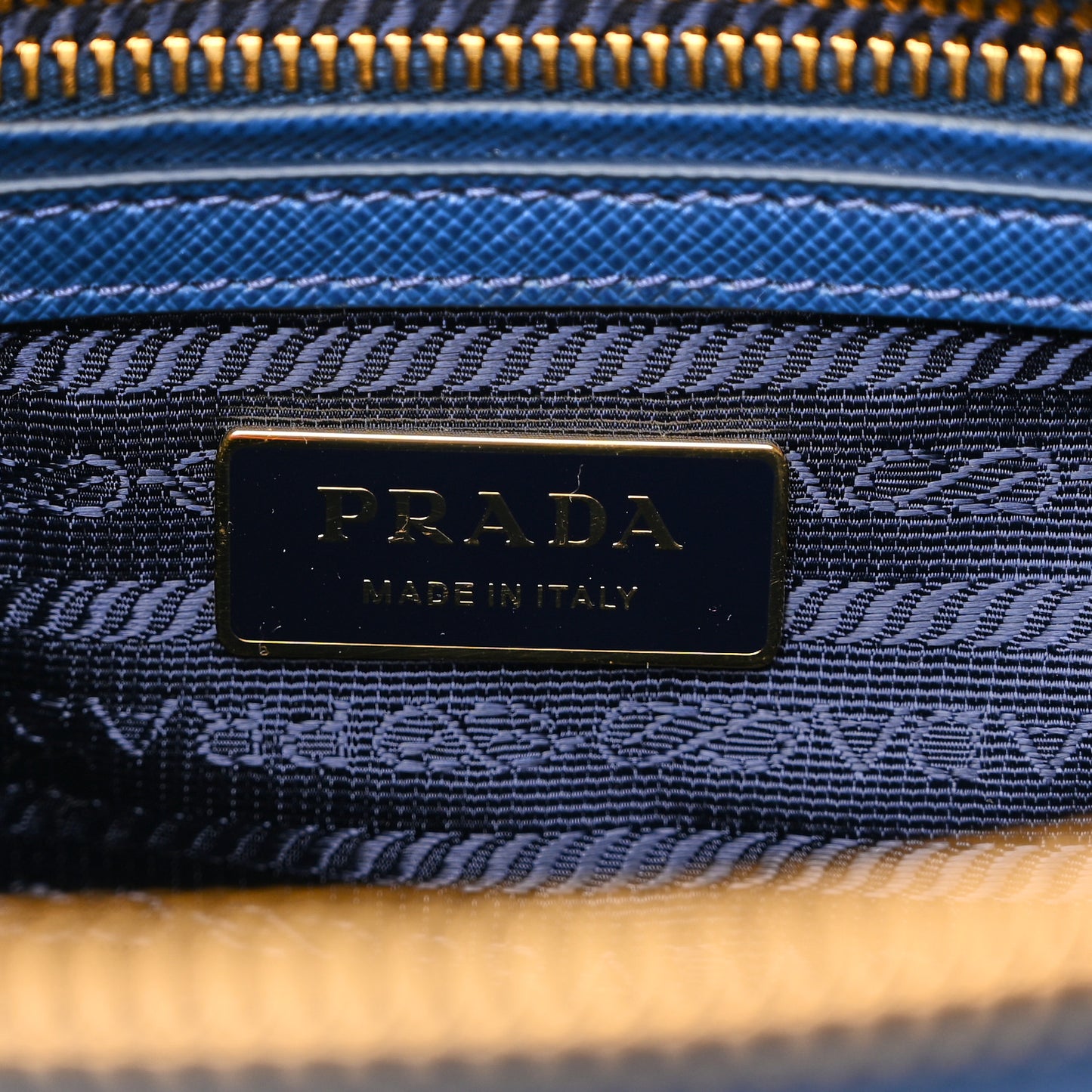 Saffiano Lux Galleria Front Pocket Tote Bluette