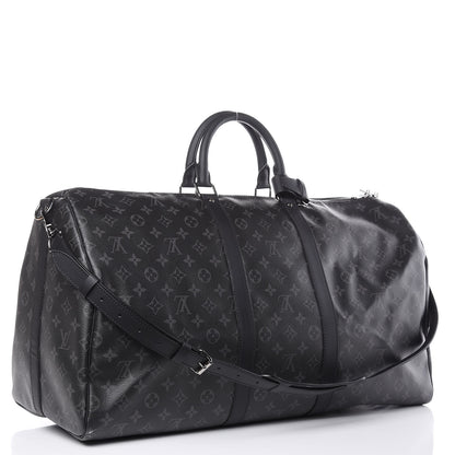 Louis Vuitton Monogram Eclipse Keepall Bandouliere 55 3 of 12
