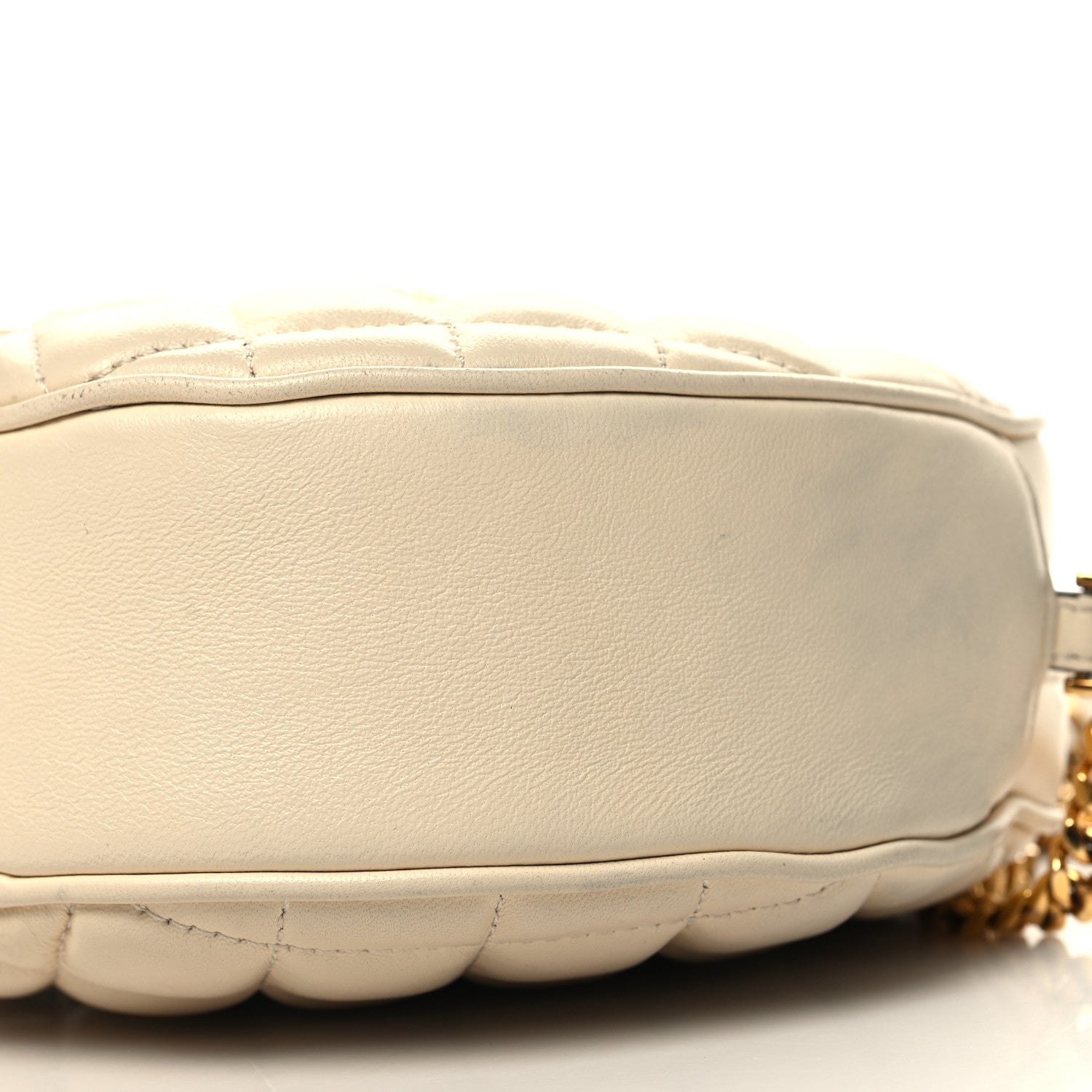 Versace Nappa Quilted La Medusa Round Camera Bag White 9 of 13