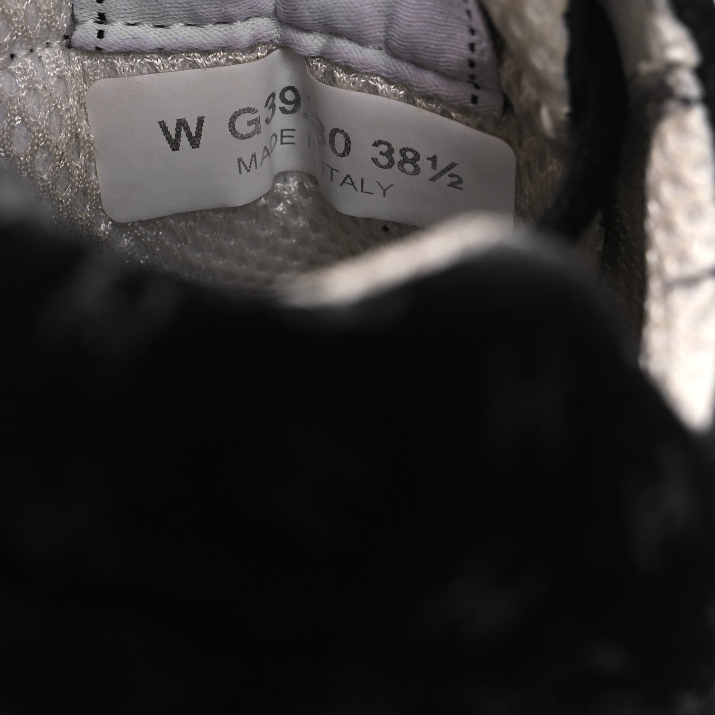 Suede Calfskin Printed CC Sneakers 38.5 Black