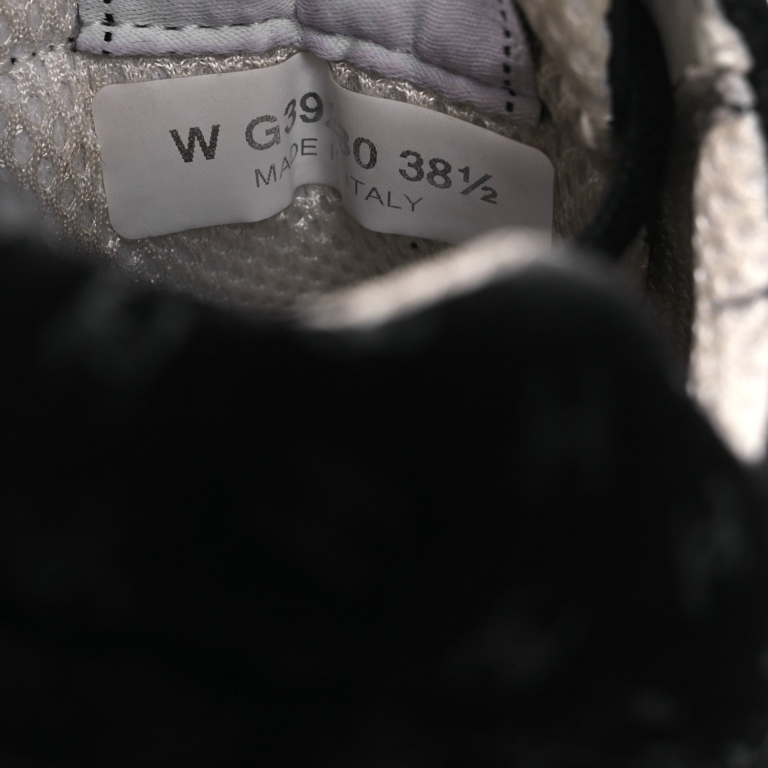 Chanel Suede Calfskin Printed CC Sneakers 38.5 Black 10 of 12