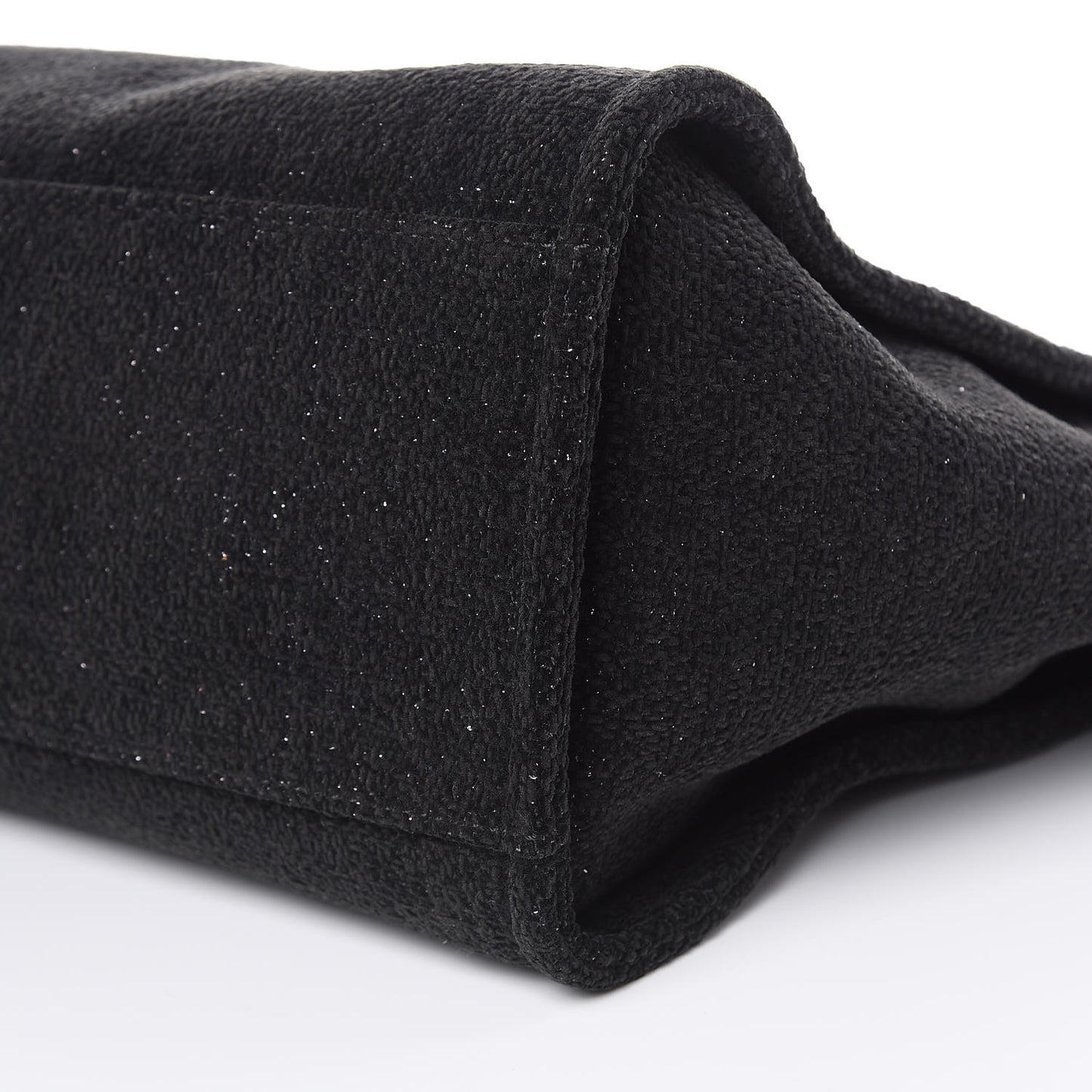 Lurex Boucle Medium Deauville Tote Black