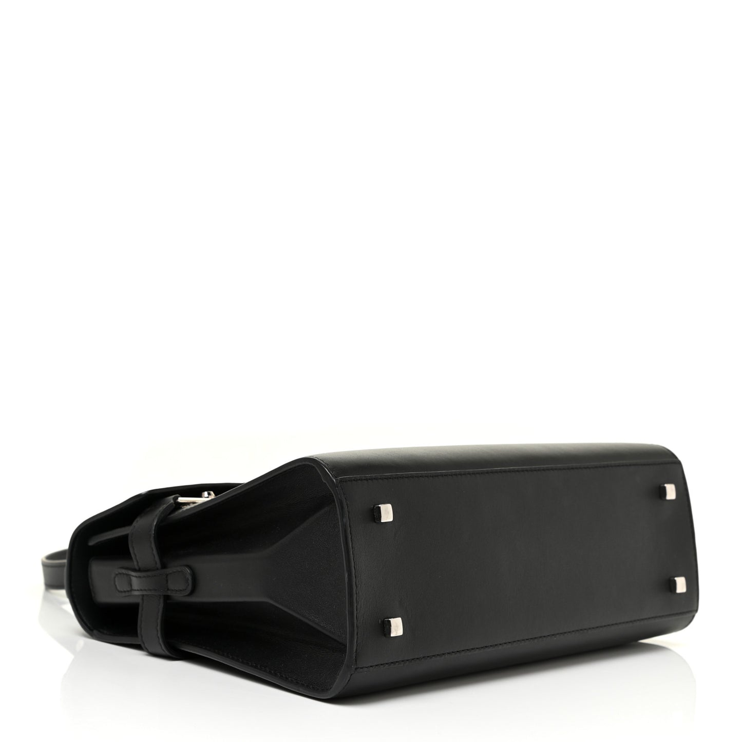 Calfskin MM Tempete Satchel Black