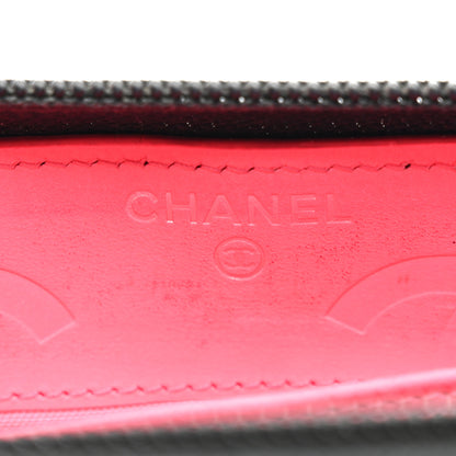 Chanel Calfskin Quilted Cambon Large Gusset Zip Around Wallet Black 6 of 12