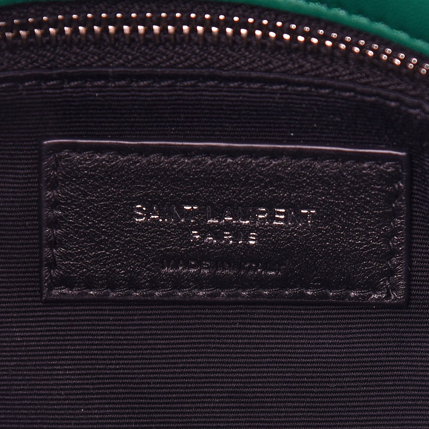 Lambskin Quilted Small Loulou Puffer Monogram Chain Satchel Green Field
