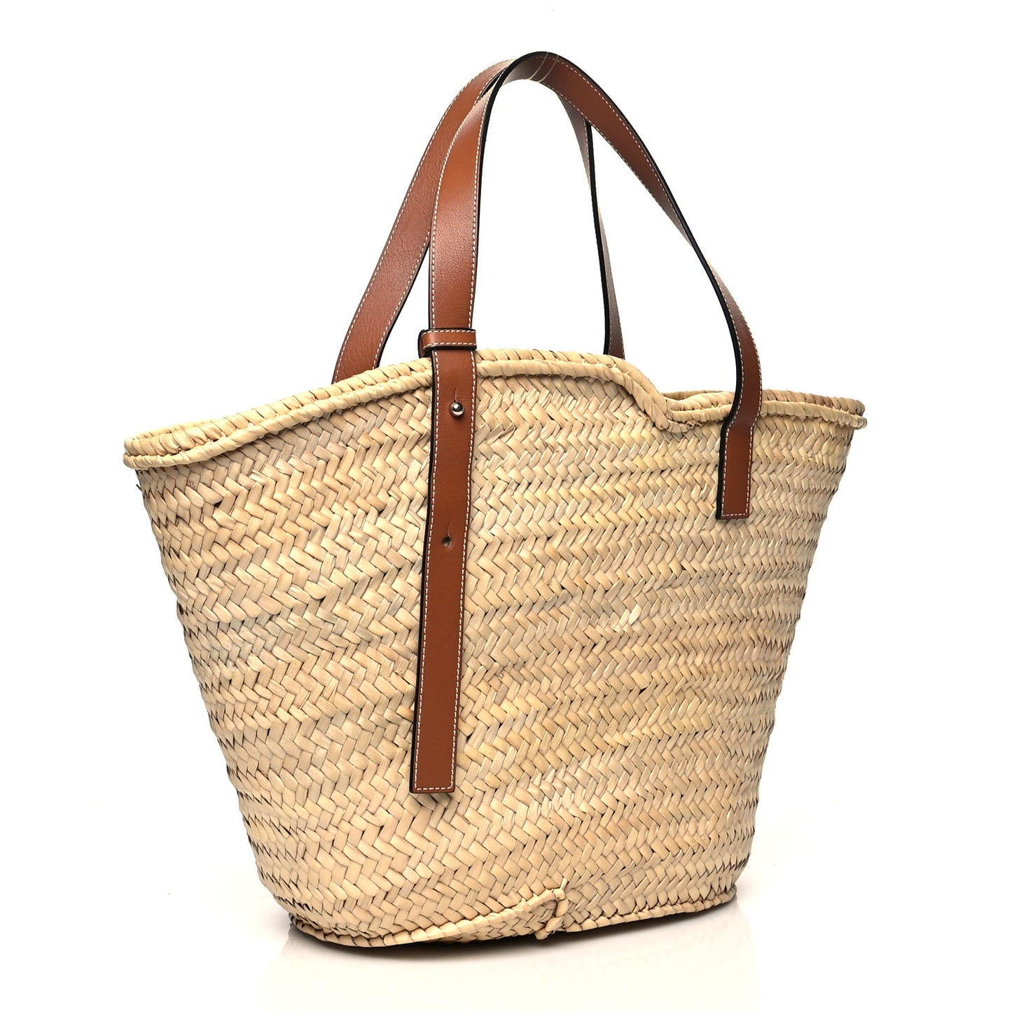 Raffia Large Basket Tote Bag Natural Tan