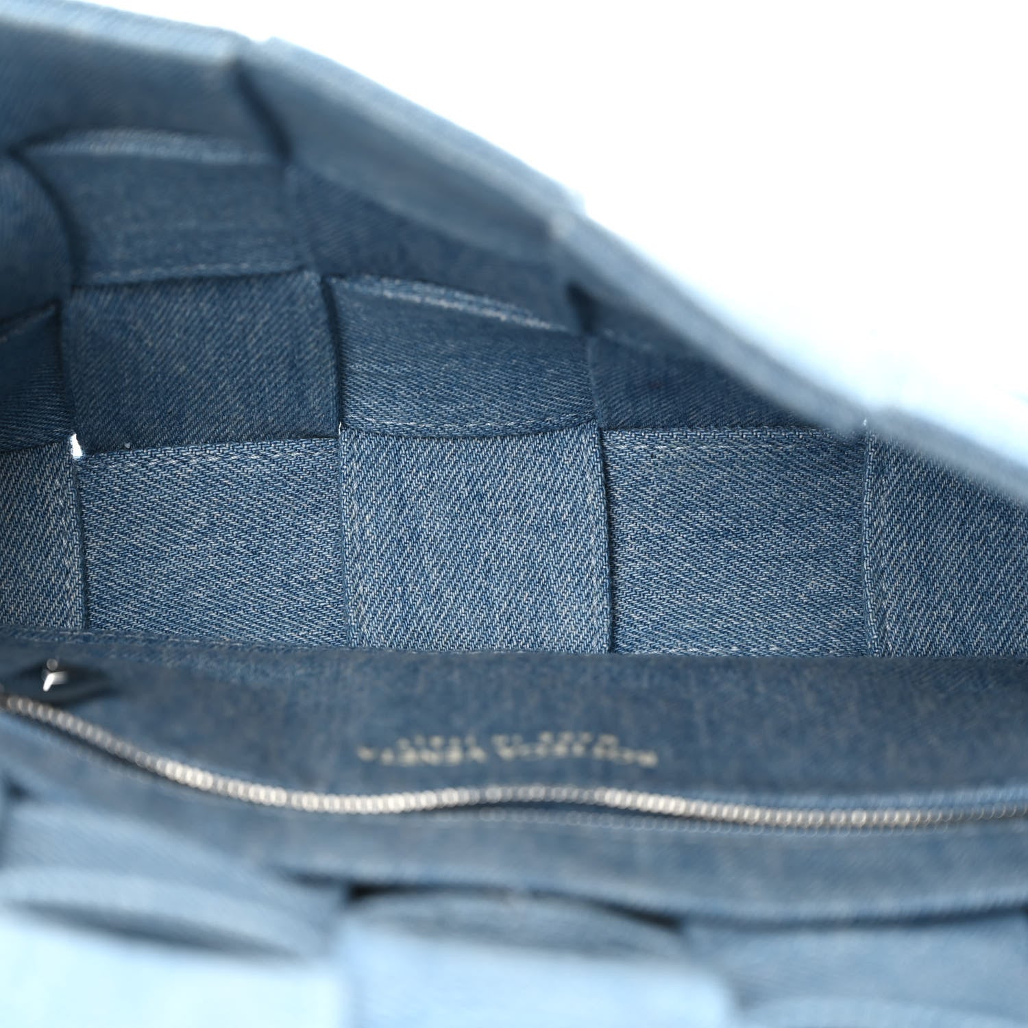 Bottega Veneta Denim Maxi Intrecciato Cassette Crossbody Bag Washed Indigo 5 of 9