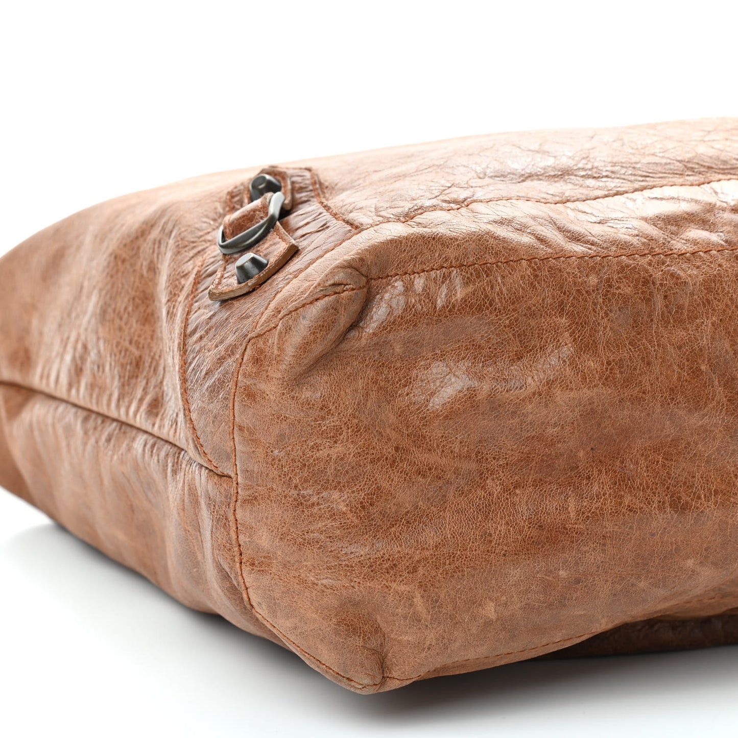 Agneau Classic Hardware Day Hobo Caramel