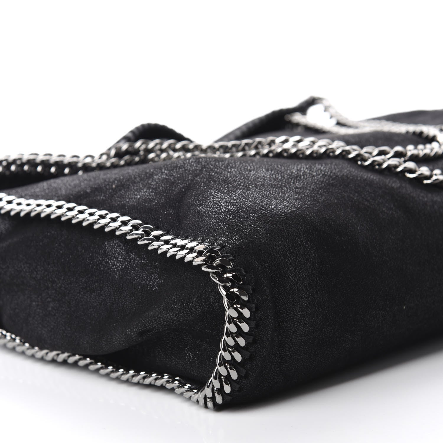 Stella McCartney Shaggy Deer Big Falabella Tote Black 7 of 11