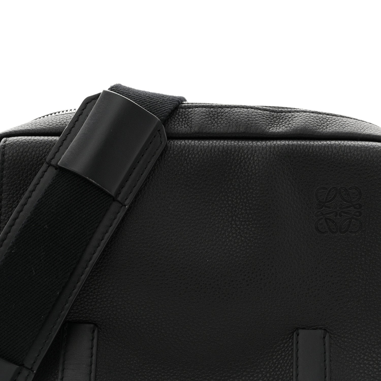 Loewe Soft Grained Calfskin XS Military Messenger Bag Black