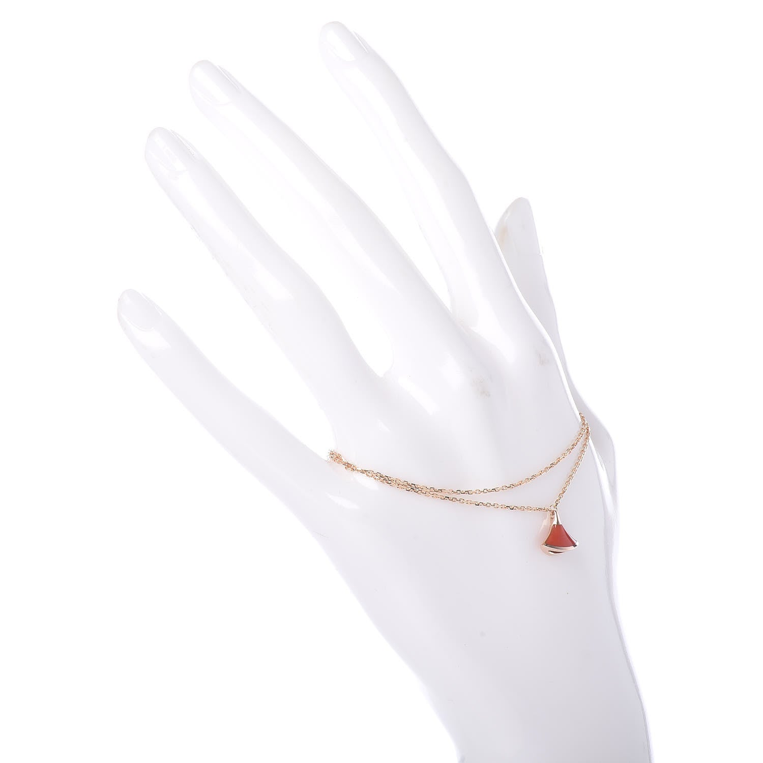 Bulgari 18K Rose Gold Carnelian Divas' Dream Bracelet SM 2 of 4