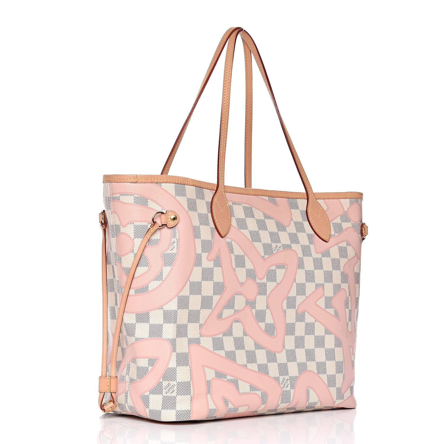 Louis Vuitton Damier Azur Tahitienne Neverfull MM 3 of 10