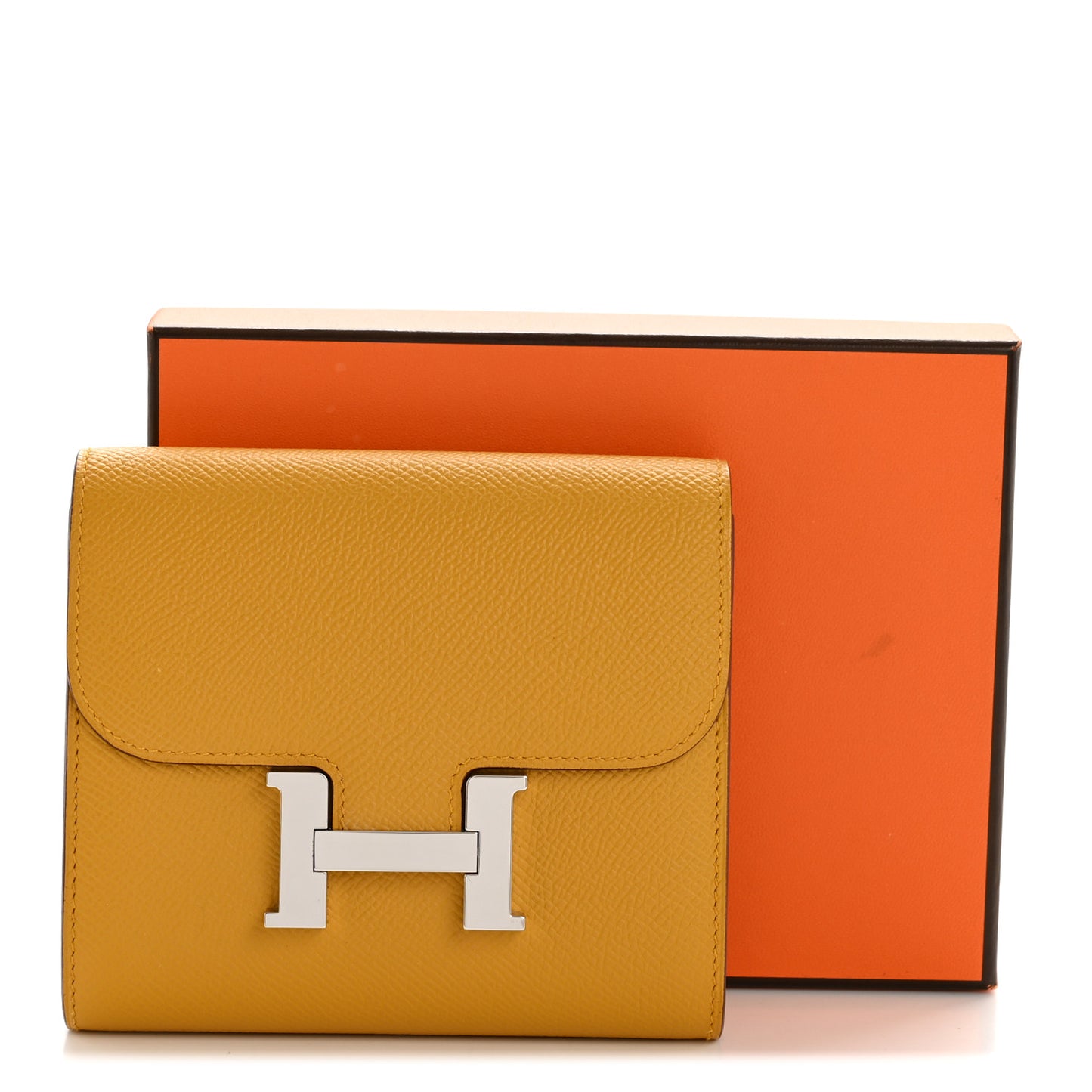 Epsom Constance Compact Passant Wallet Jaune Ambre