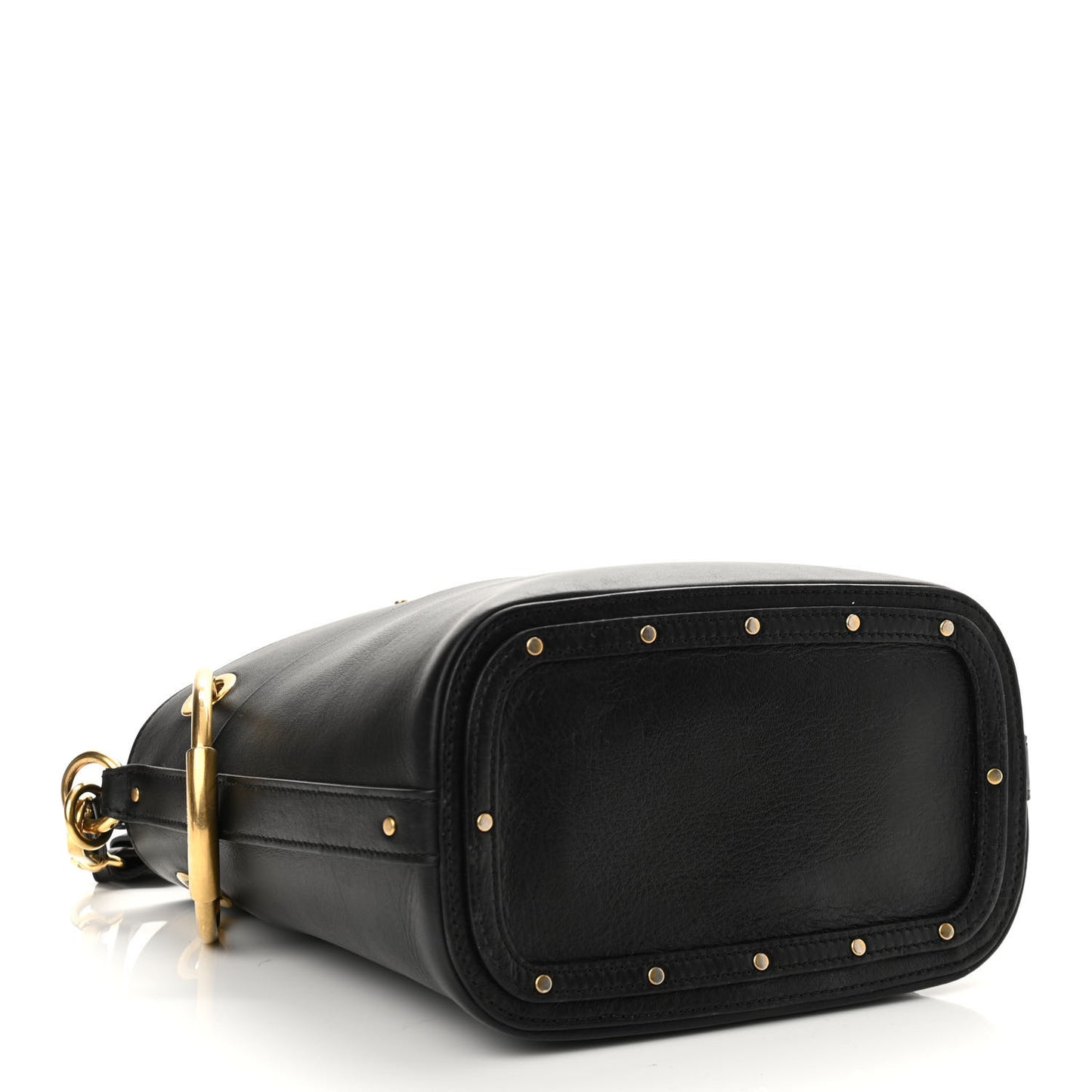 Smooth Calfskin Mini Roy Bucket Bag Black