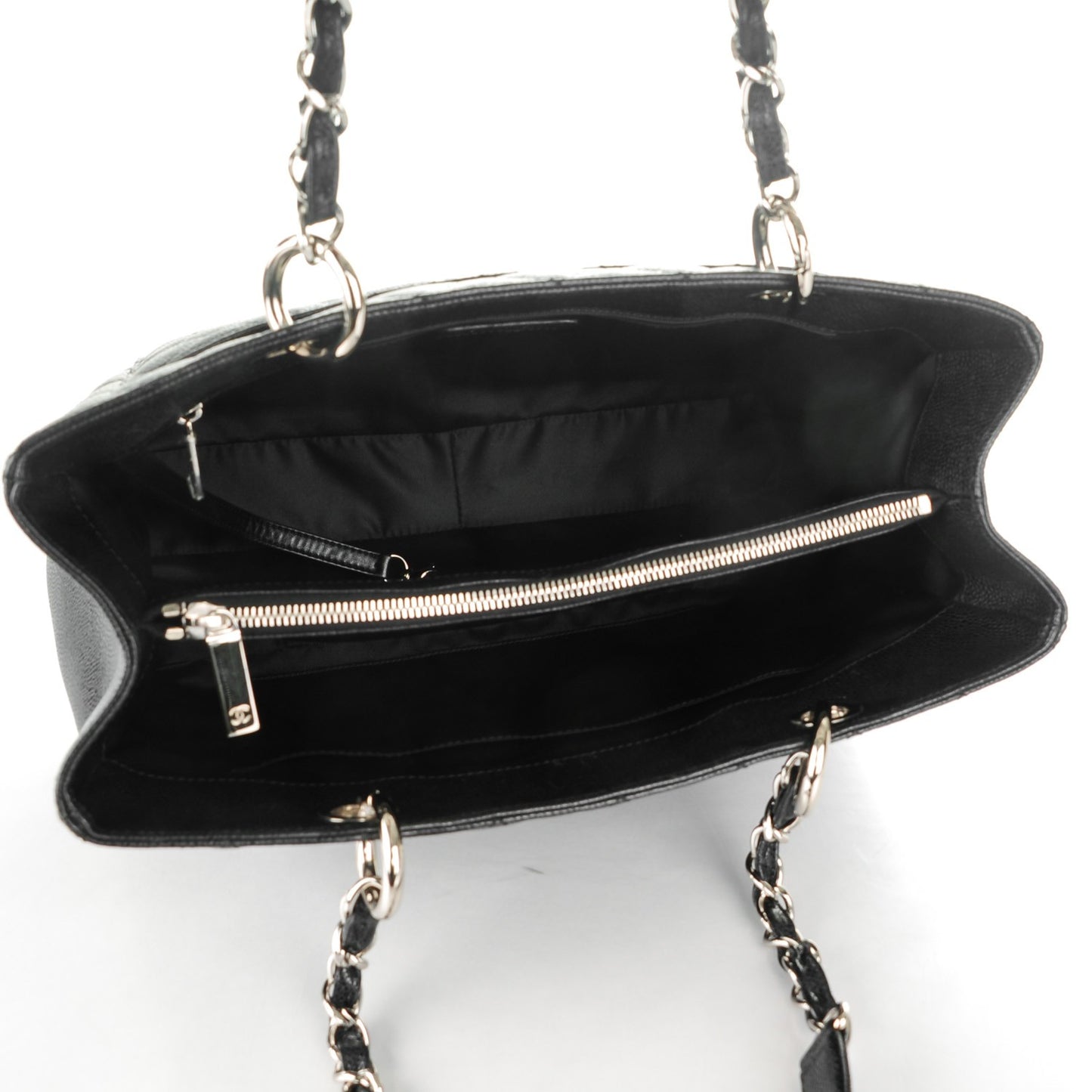 Caviar Quilted Grand Shopping Tote GST Black