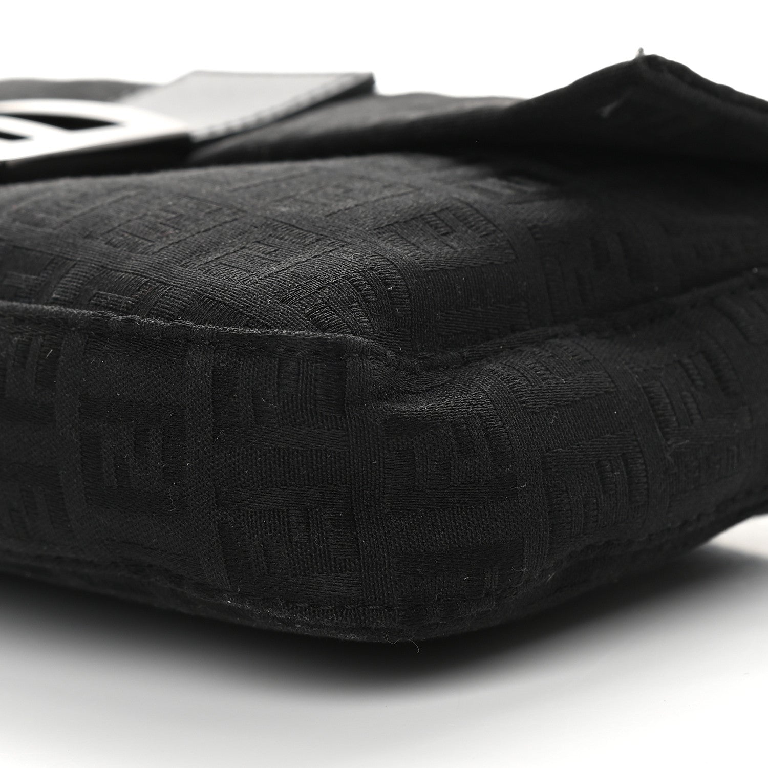 Fendi Zucchino Baguette Black 8 of 8