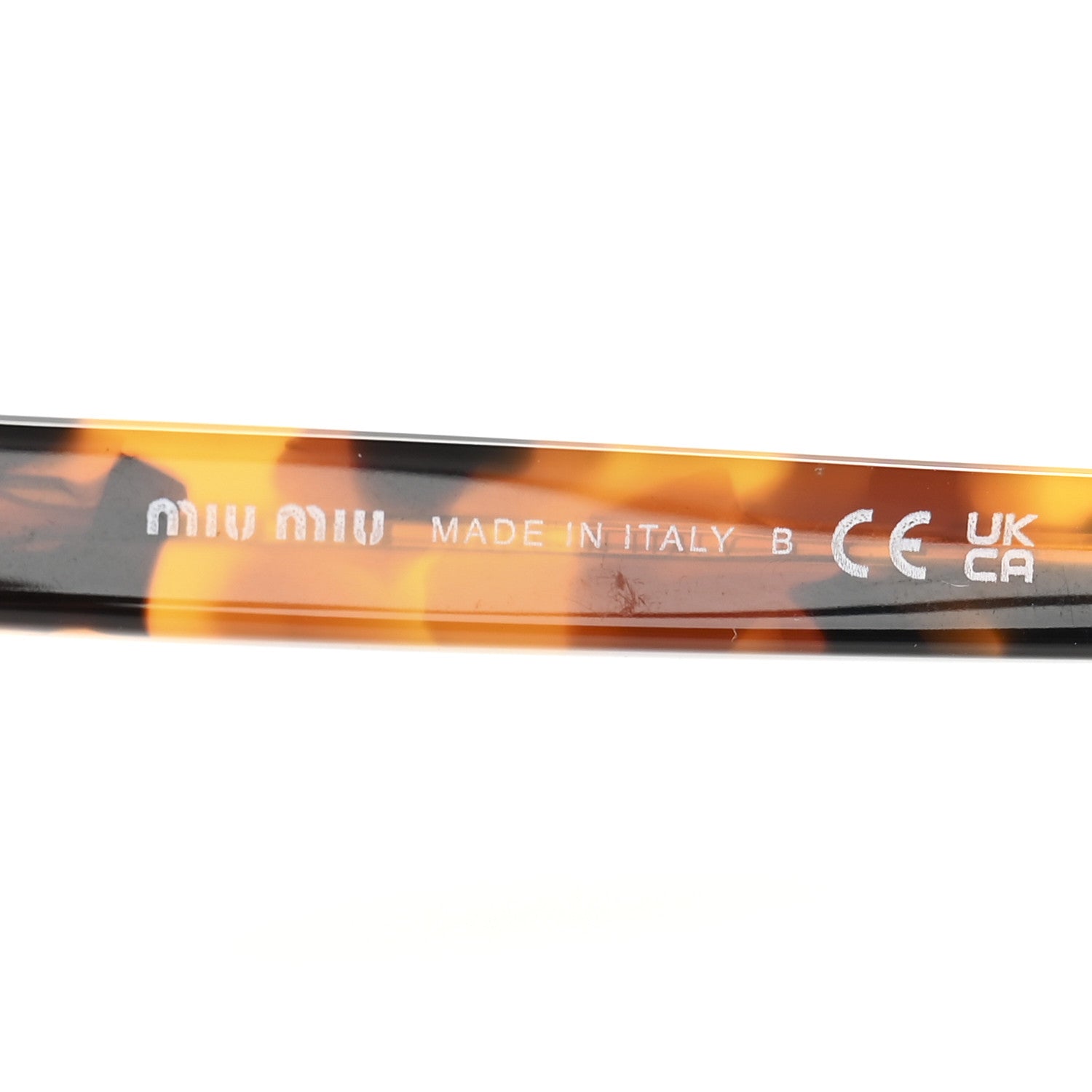 Miu Miu Acetate Metal Square Sunglasses SMU10Z Tartaruga Cammello 5 of 8