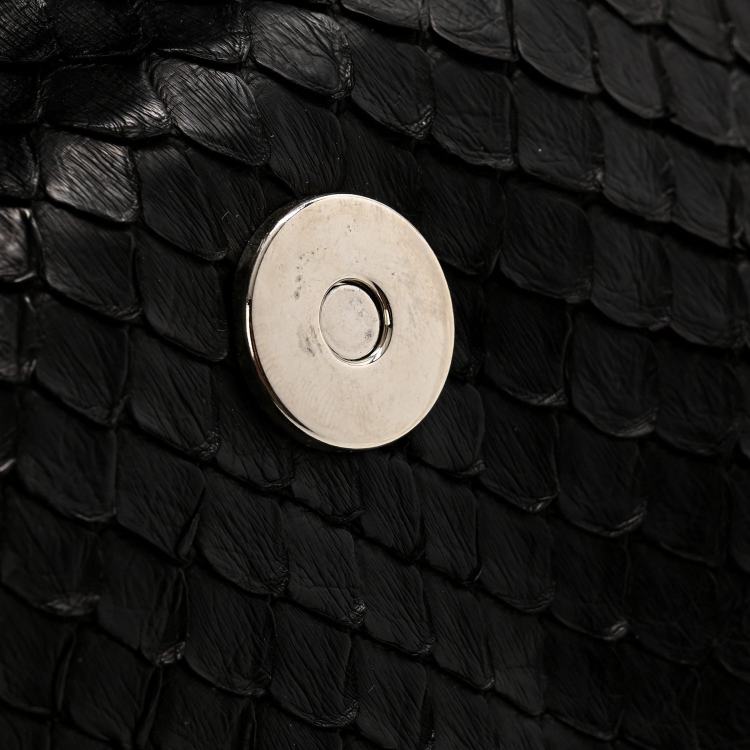 Gucci Snakeskin Bamboo Croisette Clutch Black 11 of 11