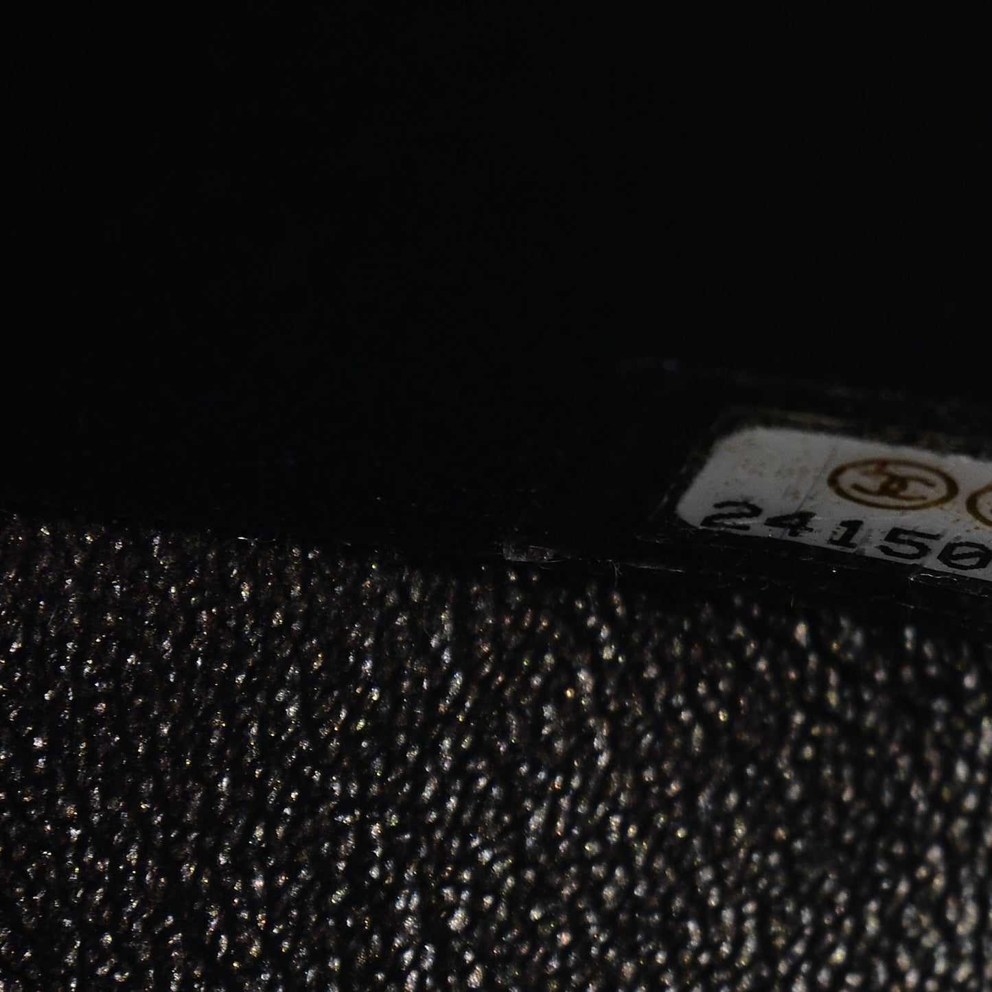 Caviar Quilted Mini Square Flap Dark Charcoal