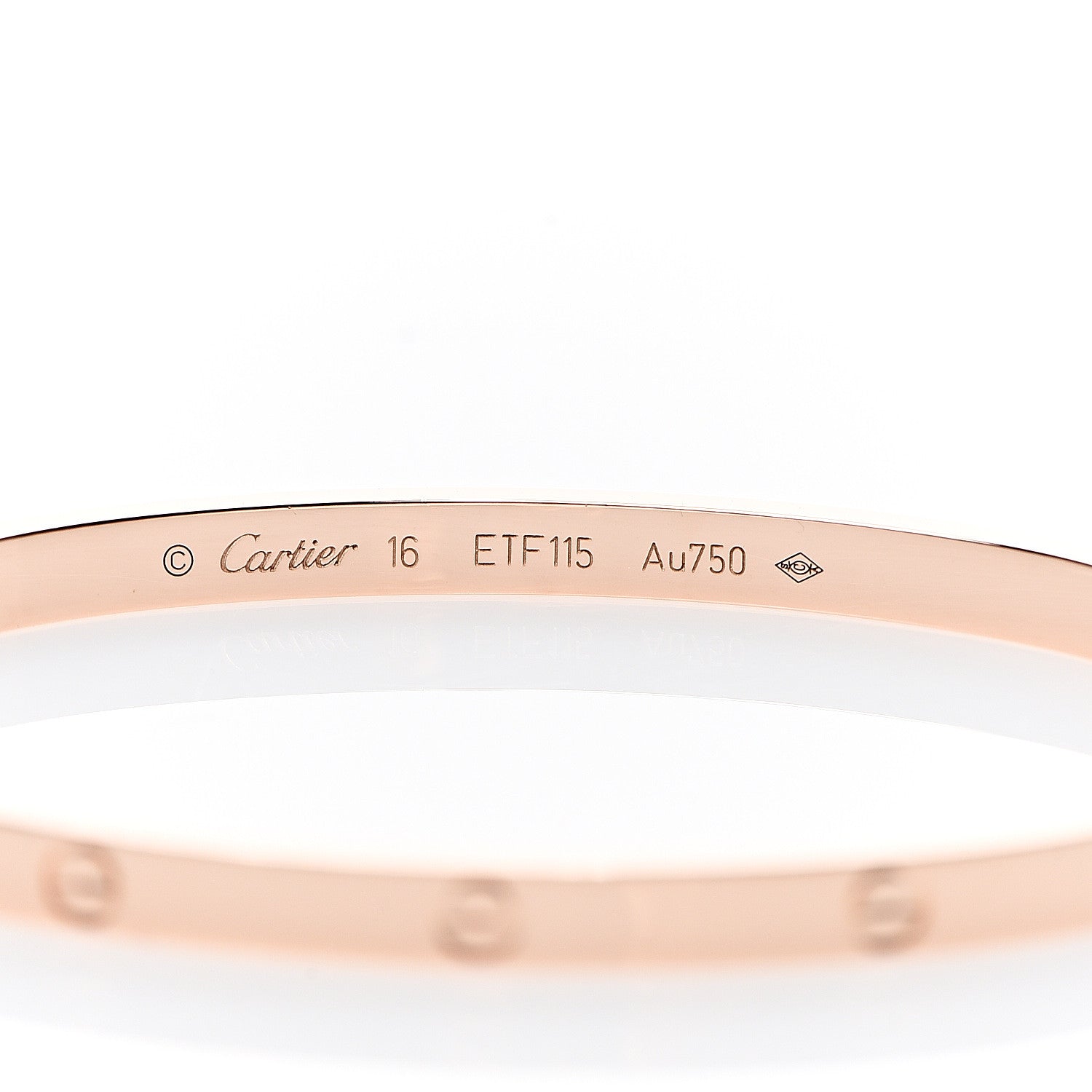 Cartier 18K Pink Gold Small LOVE Bracelet 16 3 of 5
