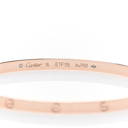 Cartier 18K Pink Gold Small LOVE Bracelet 16 3 of 5