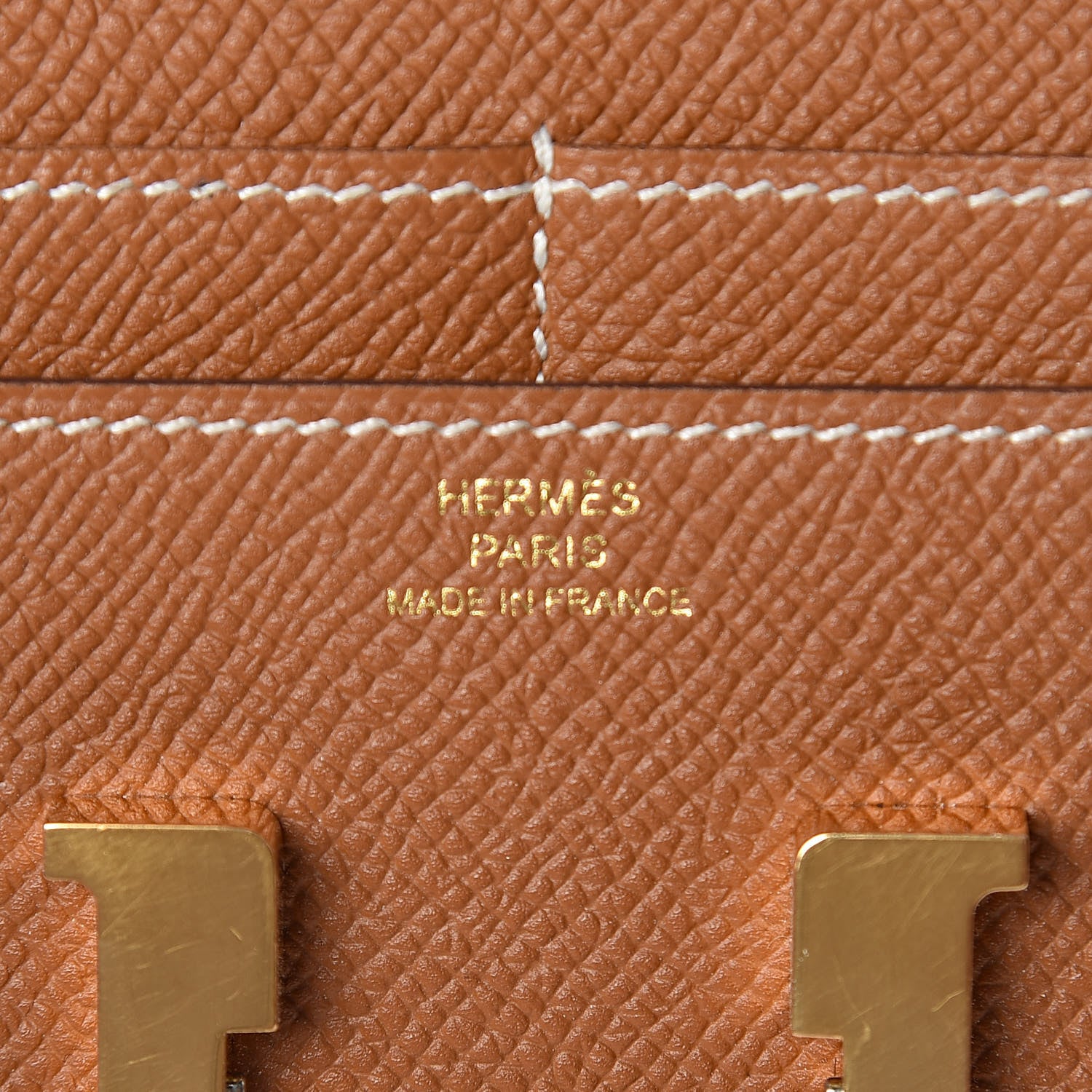 Hermes Epsom Constance Short Wallet Gold 6 of 9