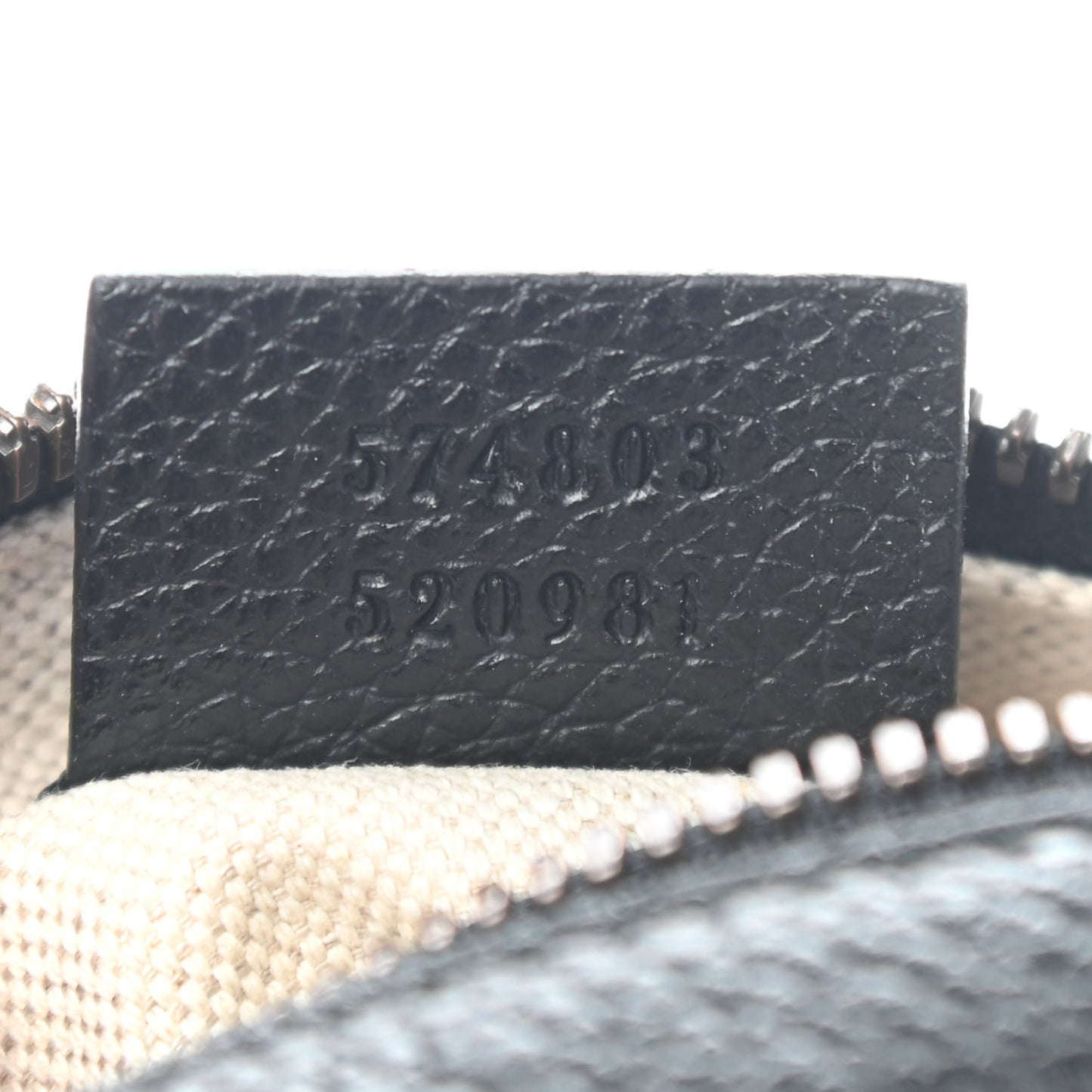 Grained Calfskin Mini Logo Messenger Bag Black
